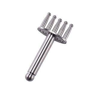 경괄사 삼지창괄사 마사지기 마사지 림프순환 얼굴 스킨볼릭 단일 포크 화이트