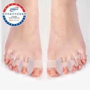 의료용 실리콘 무지외반교정기 발가락 교정기 1세트(왼발+오른발)