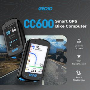 Geoid CC600 자전거 컴퓨터 컬러 스크린 스마트 네비게이션 GPS 무선 자전거 속도계 WIFI ANT  다국어 사이