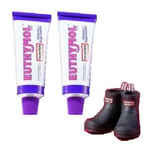 유시몰 헌터 칫솔스탠드 장화스탠더 + 퍼플코렉터 미백치약 106g 2개