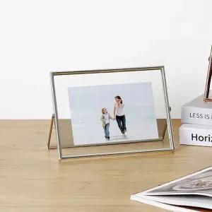 히키스 가족 아기 추억 기념사진 메탈 프레임 포토 테이블 사진액자 6x8