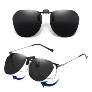 클립온 안경에 편광 끼우는 레져 미러렌즈 오버글라스 골프 선글라스 안경 위선글라스 클립 편광선글라스