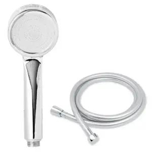 제일바스 물때방지 PVC 줄호스  샤워헤드 세트 실버 2.5m 1개