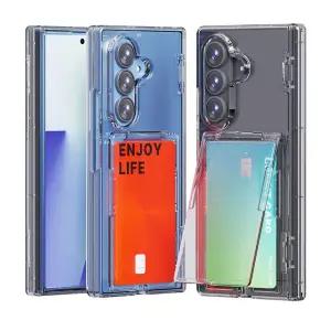 갤럭시Z 폴드7 힌지 보호 투명 케이스 카드 수납