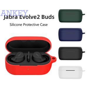 Jabra Evolve2 버즈 케이스 무선 헤드셋 보호 커버, 실리콘 쉘, 가능한 세척 하우징 방진 슬리브