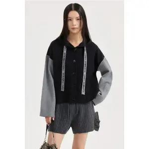 [럭키슈에뜨](강남점)LQWCX26300 자카드 후드 가디건 [럭키슈에뜨]