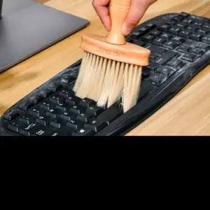 우드 먼지 청소 컴퓨터 키보드 캡 청소 브러시