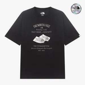 [노스페이스] [노스페이스 공식] NT7UR05K 화이트라벨 레트로 반팔 라운드티_BLACK