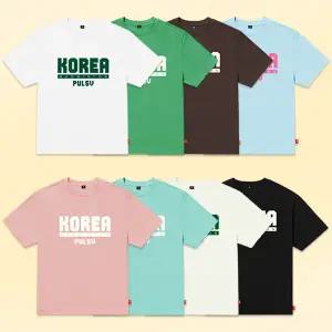 펄스비 남성 여성 반팔 배드민턴 티셔츠 오버핏 코리아