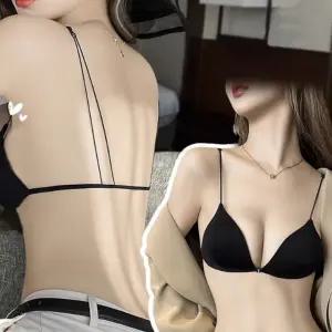 프렌치 반컵 브라 렛 브래지어 섹시 여름 속옷 백리스 끈 LND 심리스 브래지어 브라 언더웨어 섹시