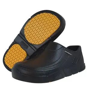 유한킴벌리 크린가드 S30 위생화 주방 조리 병원용 주방화 조리화 미끄럼방지 블랙/화이트 1켤레