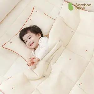 [밤부베베] 우주숲 거즈 차렵이불세트(이불+베개)_B(L)(베이비라지)