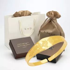 한국기업금거래소 24K 순금 프리미엄돌팔찌 3.75g 우드케이스각인