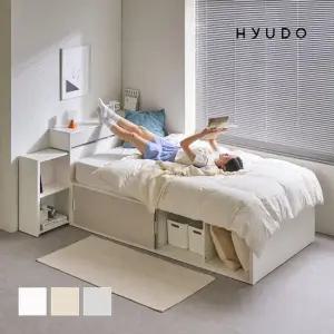 지정일배송/무료설치ㅣ휴도 JAJA 선유 빅서랍 수납 헤드형 슬라이딩 침대 프레임 SS