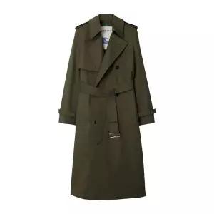 [버버리][명품] 버버리 롱 코튼 블렌드 트렌치 코트 8093046