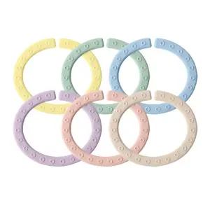 마더케이 실리콘 치발기 고리세트 6P-파스텔