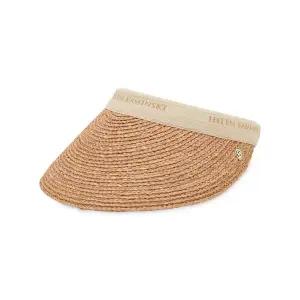 [헬렌카민스키] 여성 비앙카 누가/내추럴 로고 바이저햇 HAT50265 Nougat Natural Logo