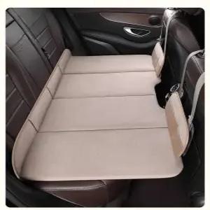 차량용 뒷좌석 양면 자동차 슬리핑 매트리스 1. 침대 브라운/130x80cm 접이식 매트 패드 휴대용 여행용