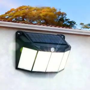 태양광 센서등 태양열 정원등 조명 야외 LED 계단 전등 벽등 전구 마당 576구 일체형