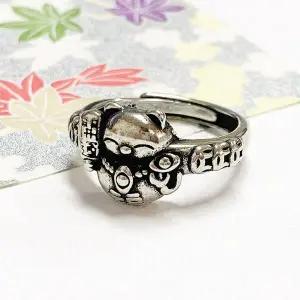 [하프클럽/]심플 행운냥이반지 오픈링 사이즈조절가능