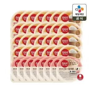 햇반 윤기가득 쌀밥 210g x28개+잡곡밥 210g x8개