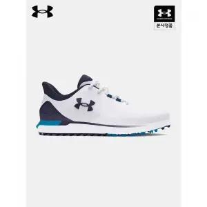 [백화점 정품] 언더아머 Under Armour UA 드라이브 페이드 스파이크리스 남성 와이드 골프화 3027085-100