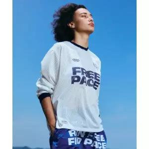 미나수 MENASOO Sporty Mesh Round T Shirt White