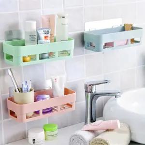 흡착식 욕실정리선반/선반/목욕탕/샤워실/욕실/세면대/걸이형/화장실/수납/강력/부착식/걸이/무타공/다용도