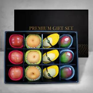 [딜픽]과일혼합 12입 선물세트 1호/사과3입+배3입+태국망고3입+애플망고3입/총5.2kg내외