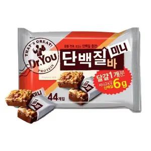 오리온 닥터유 단백질 초코바 미니 건강간식 594g (44개입)