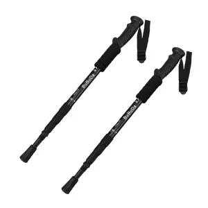 킴스브로 4단 접이식 초경량 듀랄루민 등산스틱 2개 세트
