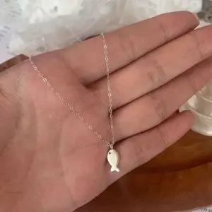 물고기 행운의 물고기 목걸이 여자친구 여성 친구 우정 커플 목걸이 팬던트 선물 주얼리