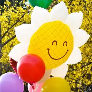 해바라기은박풍선(대형)스마일 생일 파티 행사 축제 플라워 꽃 장식