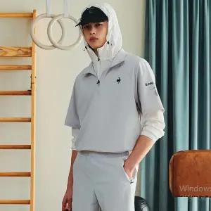 [롯데백화점]르꼬끄 공용 트리코트 아노락자켓 QQ123EJK32_LGR