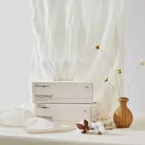 메르슈 프리미엄 무표백 코튼티슈 80매 (페이스타올/일회용 아기 손수건)