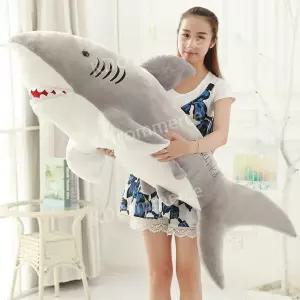 1m 백상아리 인형 쿠션 죠스 대형 동물 베개 상어 선물