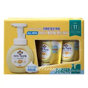 아이깨끗해 핸드워시 항균 폼 핸드솝 (본품 250ml 1개 + 리필 200ml 2개) 1세트 손세정제