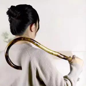 휴대용 셀프 안마기 등나무 갈고리 목어깨 시원한 어깨 지압기 경추 오십견 H649