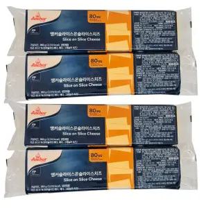 앵커 슬라이스 온 슬라이스 치즈 SOS 960g 80매 4개