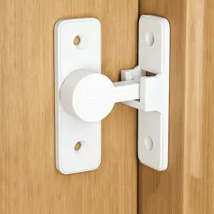 키밍 안전 도어락 안전고리 문걸쇠 잠금쇠 화이트/잠금/도어/미닫이/장치/이중/보조/교실문/교실/시건장치