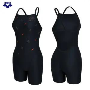 아레나 여자수영복 엔젤윙 3부 반신 싱글크로스 스트랩백 A6SL1LH02_BLK