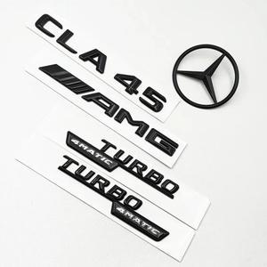 메르세데스 호환 벤츠 호환 CLA 45 AMG W117 차량용 3D ABS 블랙 로고  4MATIC 배지 리어 스타 스티커 트렁