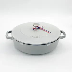 스타우브 B품 시스테라 전골 화이트트러플 26cm 인덕션 무쇠냄비 주물 전골냄비