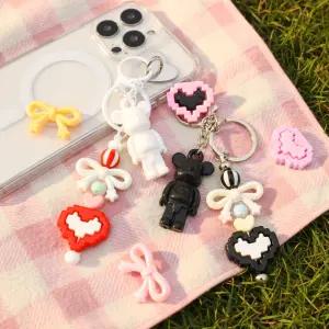 20인용 곰돌이 스틱 키링 만들기 세트 키홀더 DIY 비즈 공예 학교 단체 행사 체험 활동 봄이오나봄 키트