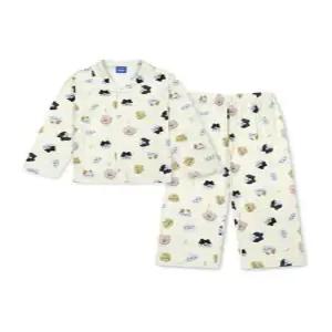 [폴햄키즈][폴햄키즈] 공용)더블니트 긴팔 파자마 세트G5UI3220-LYE (P003760712)