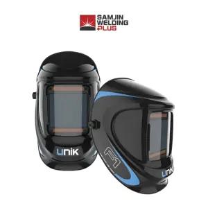 유니크 네오 F1 자동 차광 용접면 헬맷 마스크 블루