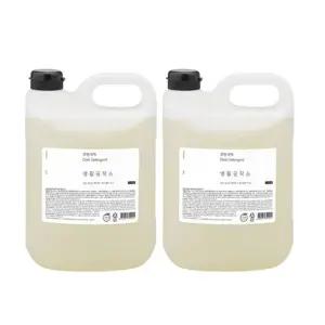 생활공작소 친환경 대용량 주방세제 리필 4L x 2개, 자몽향