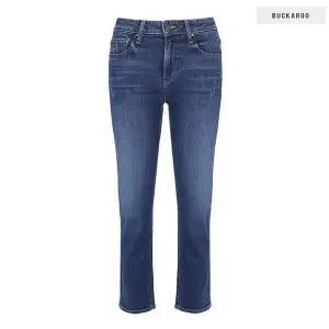 [하프클럽/버커루]여성 슬림 스트레이트 M톤 데님 팬츠(B203DP645P)