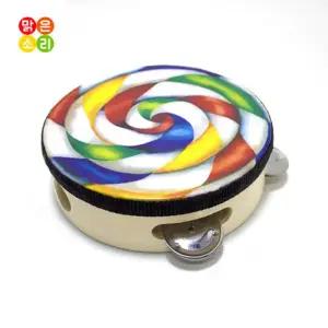 어린이 타악기 리듬감 롤리팝 탬버린 유치원 청감업 교구 키즈카페