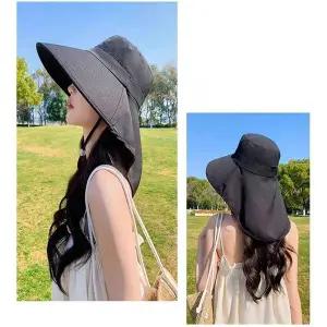 [셀러허브]와이드 플랩캡 썬캡 휴양지모자 여성 여름모자 챙모자 (S43382875)